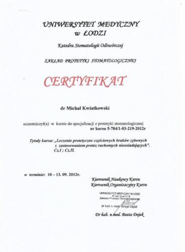 Prima-Dent Certyfikat-Michal04