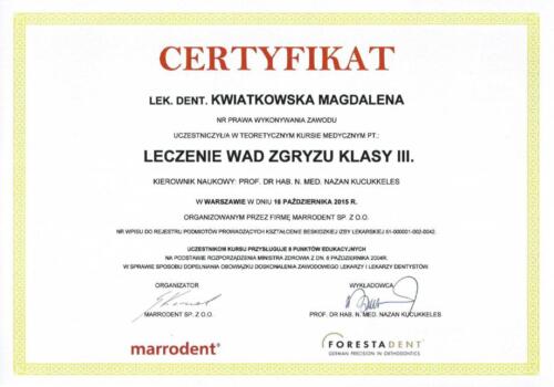 Prima-Dent Certyfikat-Magdalena23