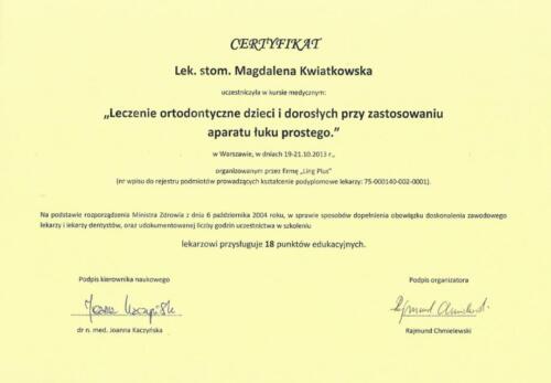Prima-Dent Certyfikat-Magdalena35