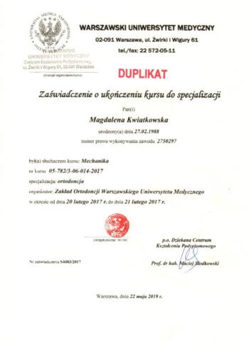 Prima-Dent Certyfikat-Magdalena38